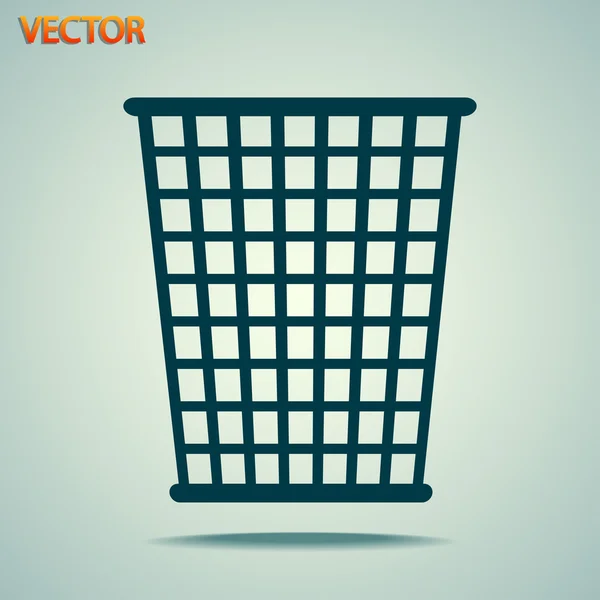 Trash bin icon — Stock Vector