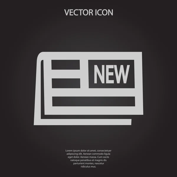 Icono de periódico — Vector de stock