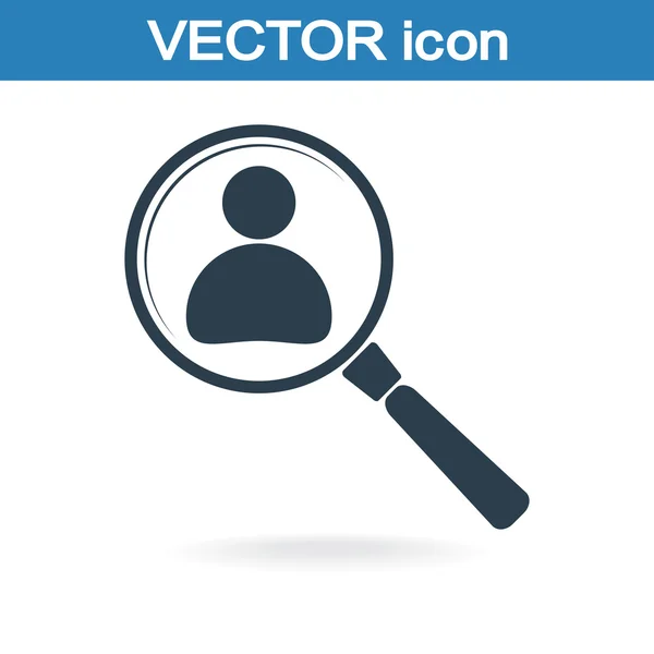 Buscando un icono de búsqueda de empleados — Vector de stock