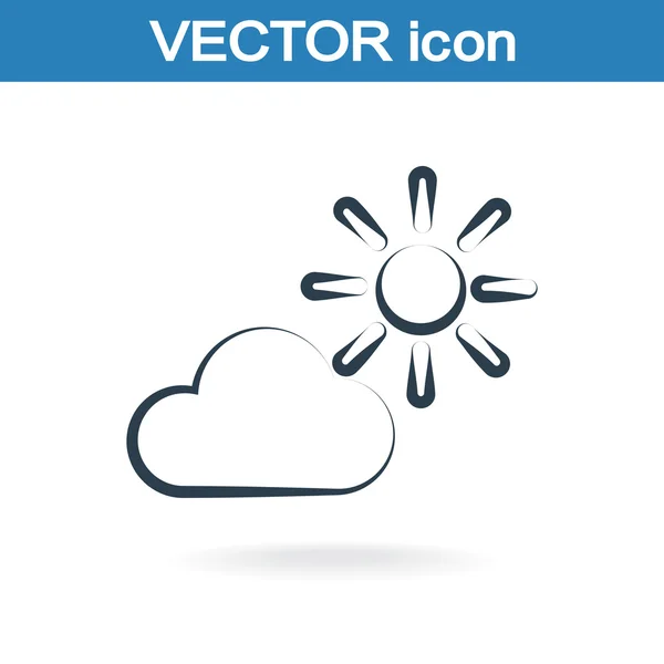 Pictogram van het web weer — Stockvector