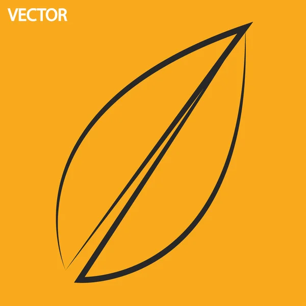 Blad pictogram — Stockvector