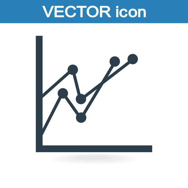 Grafiek pictogram — Stockvector