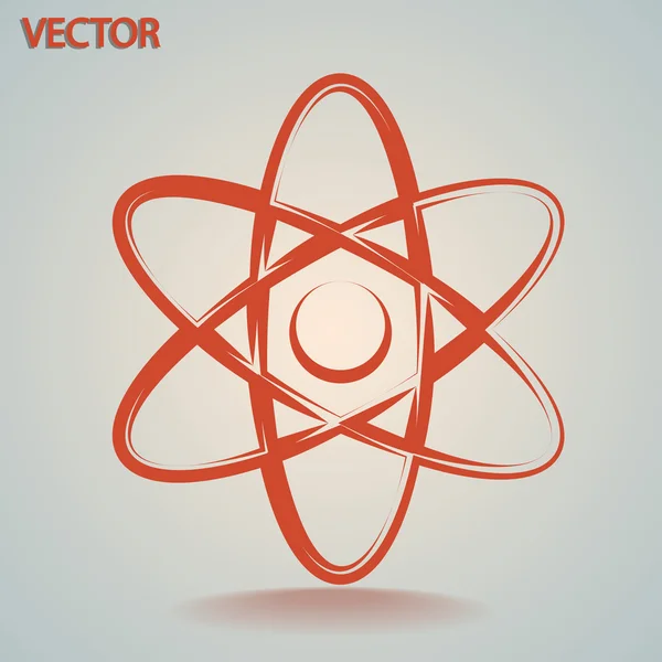 Icono abstracto del modelo de ciencia física — Vector de stock