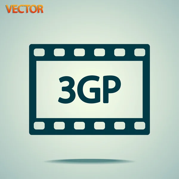 3gp video icon — Stock Vector