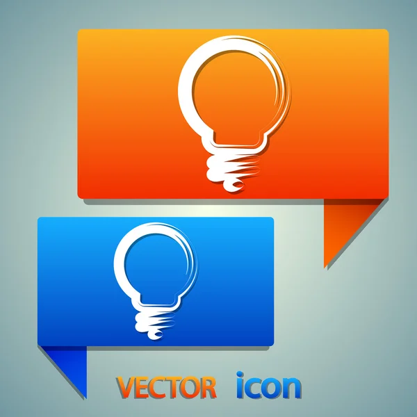 Light bulb icon — Stock Vector