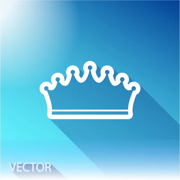 Crown ikon design — Stock vektor