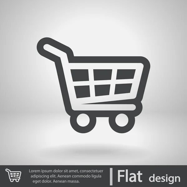 Shopping cart icon — Stock Vector