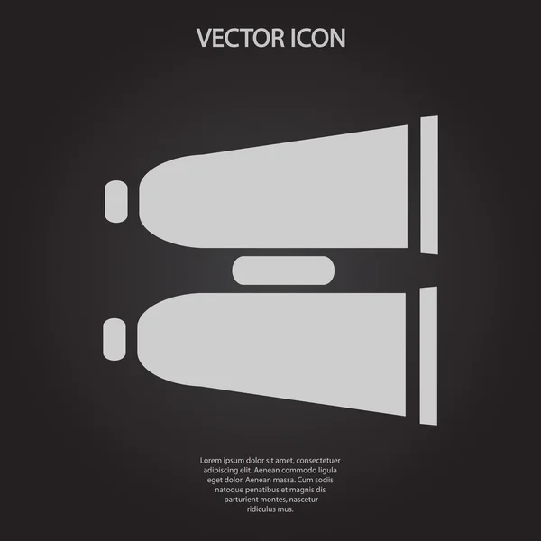 Icono binocular — Archivo Imágenes Vectoriales