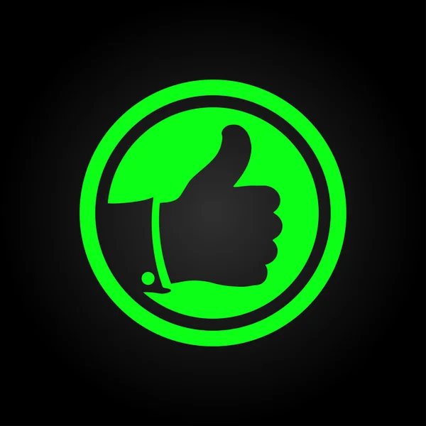 Thumbs up icon — Stock Vector