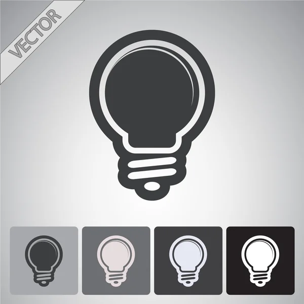 Light bulb icon — Stock Vector