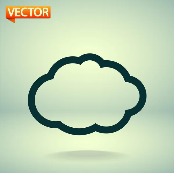 Icono de nube — Vector de stock