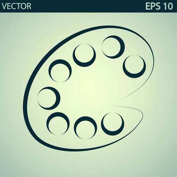 Ícone de paleta de cores —  Vetores de Stock