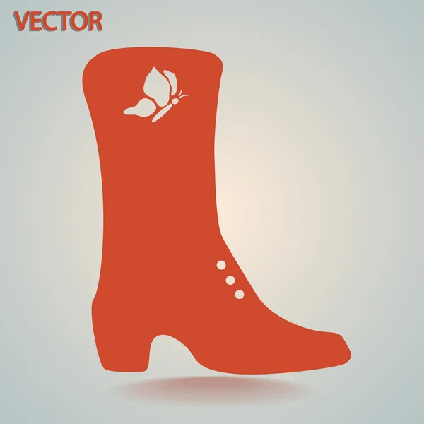 Ícone de sapatos femininos — Vetor de Stock