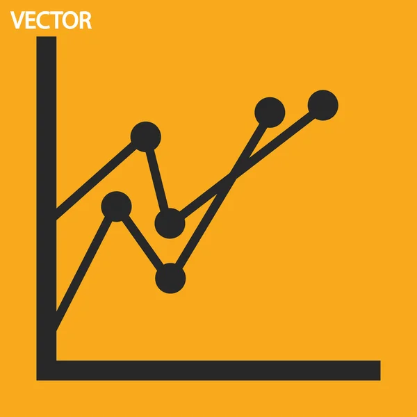 Grafiek pictogram — Stockvector