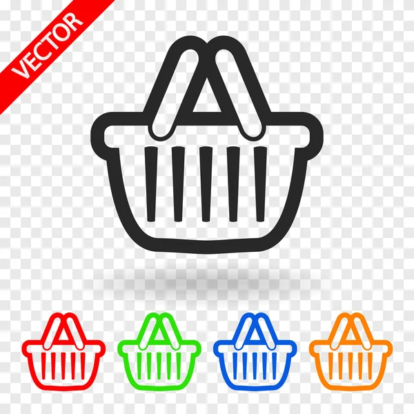 Shopping basket icon — Stock Vector