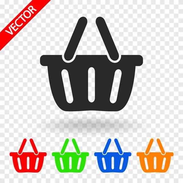 Icono de cesta de compra — Vector de stock