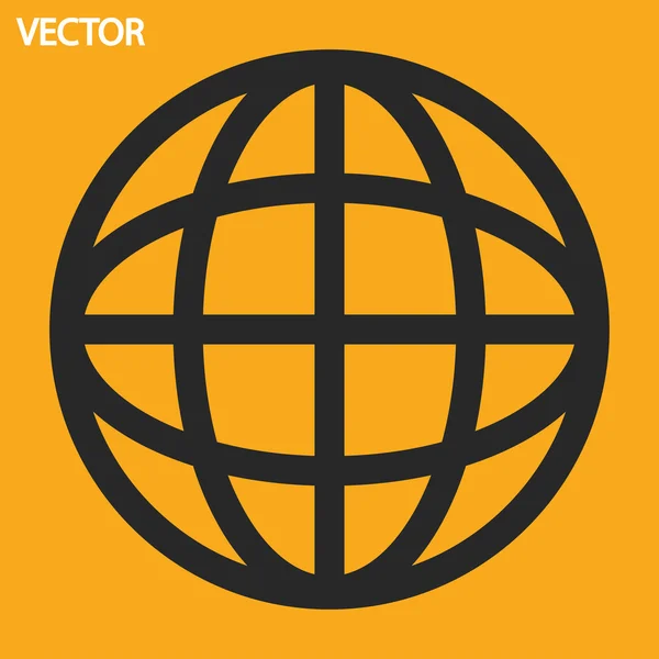 Globe-icoon — Stockvector