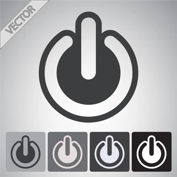 Power ikon design — Stock vektor