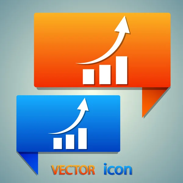 Infographic, chart ikon — Stock Vector