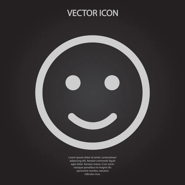 Ícone de sorriso — Vetor de Stock