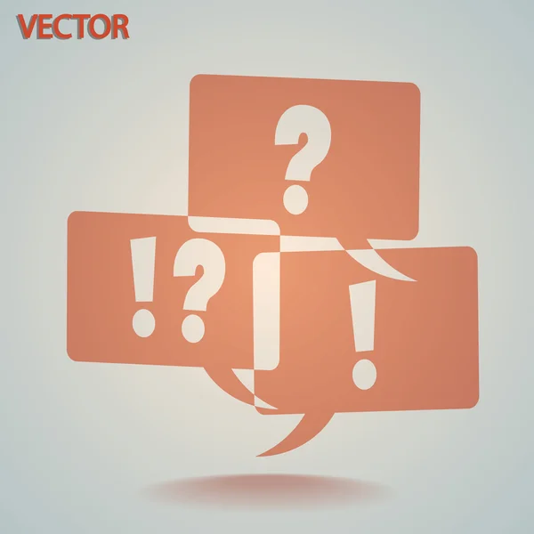 Signo de interrogación y exclamación — Vector de stock