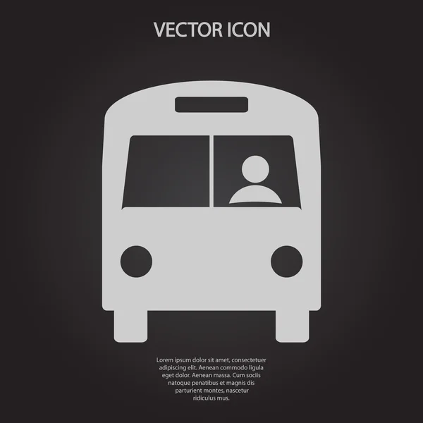 Icono de autobús — Vector de stock