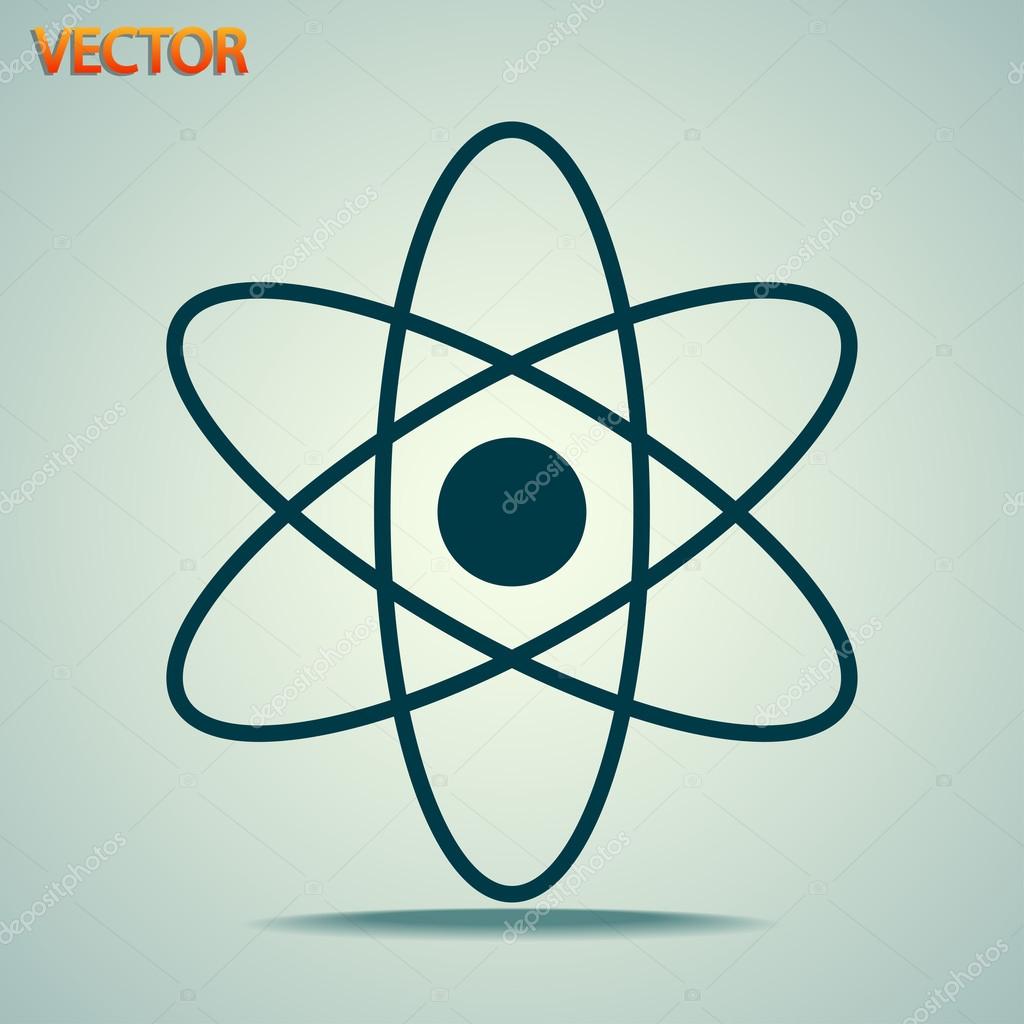 Abstract physics science model icon