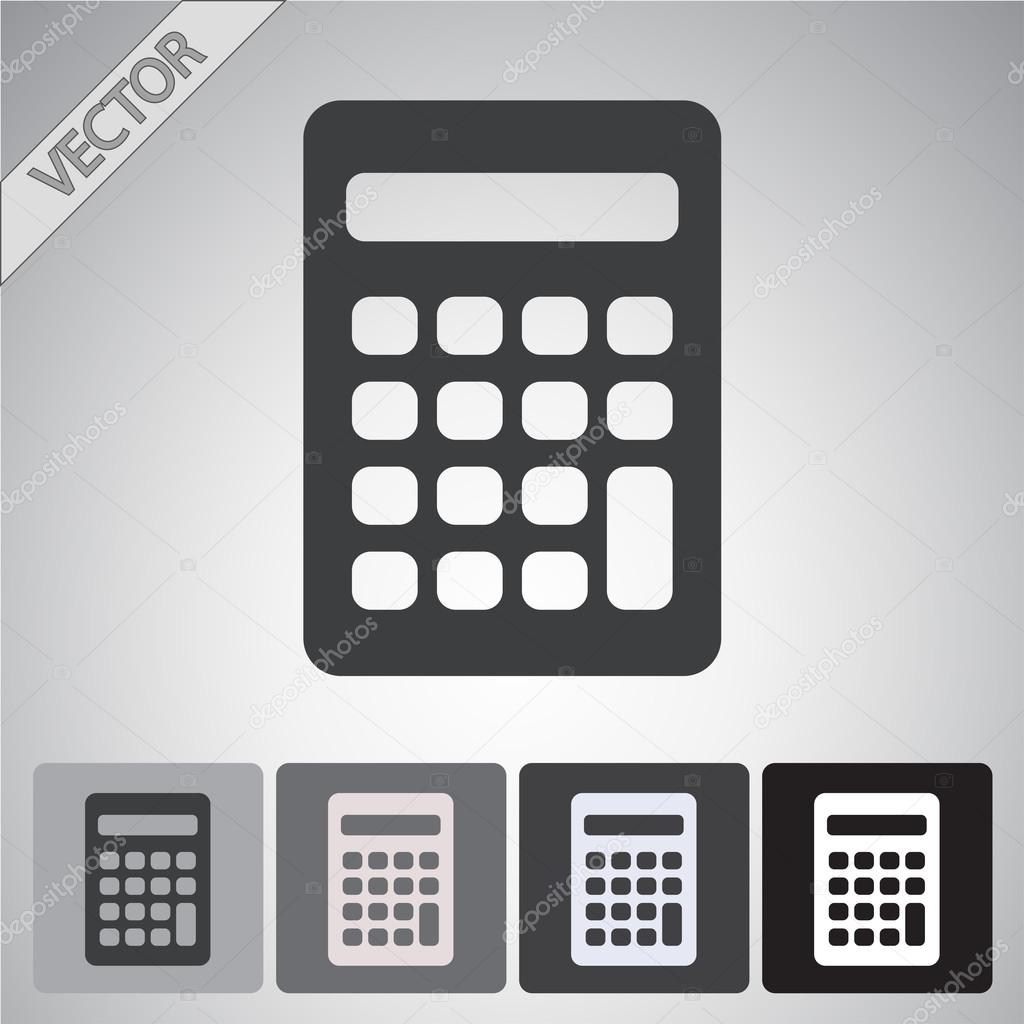 Calculator icon Flat design