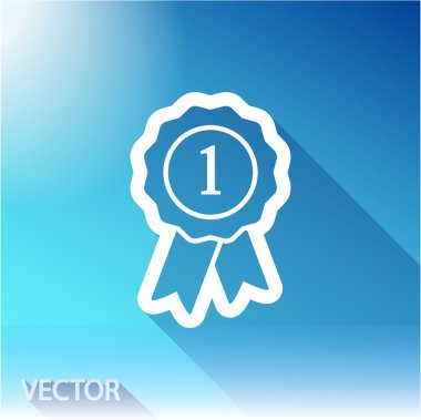 Kurdele simgeli rozet