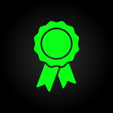 Kurdele simgeli rozet