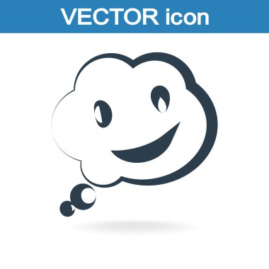 Gülümseyen baloncuk simgesi