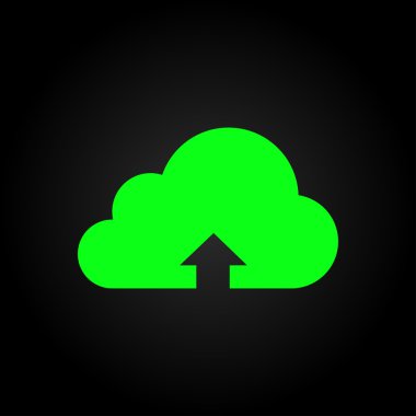 Bu görüntü bir bulut upload illüstrasyon simge temsil eder.