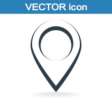 harita işaretçisi düz simgesi