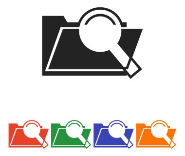 klasör ve Büyüteç simgesi