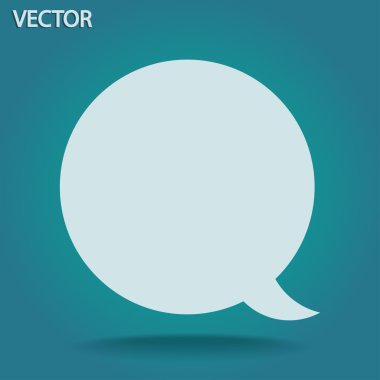 komik konuşma balonu simgesinin