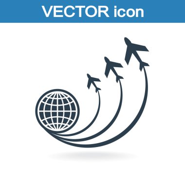 uçak simgesi olan Küre