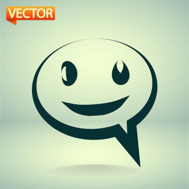 Gülümseyen baloncuk simgesi