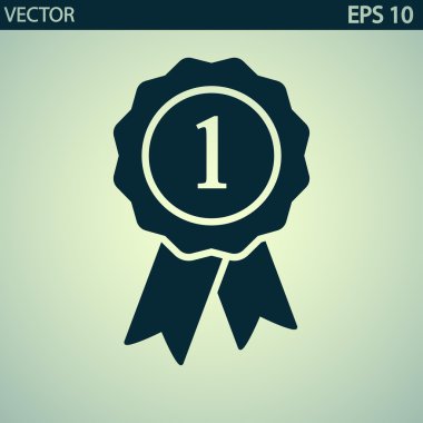 Kurdele simgeli rozet