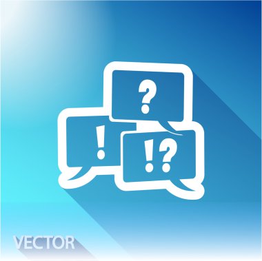 komik konuşma balonu simgesinin