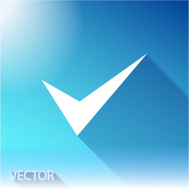 simge onaylayın. düz tasarım stil