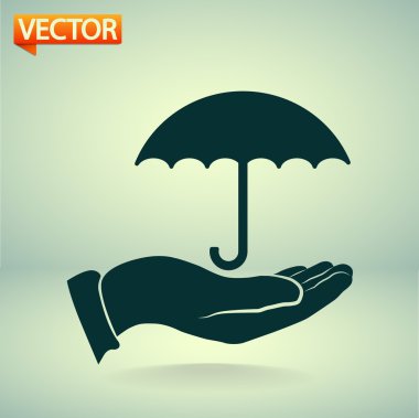 El simgesi olan şemsiye