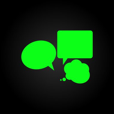 komik konuşma balonu simgesinin