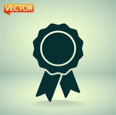 Kurdele simgeli rozet