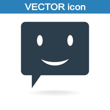 Gülümseyen baloncuk simgesi