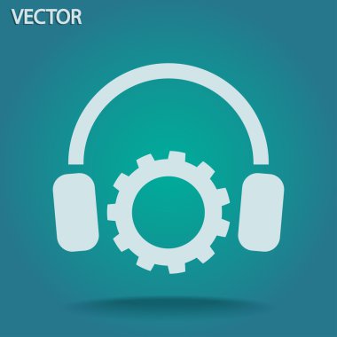 Ayar parametreleri ve müzikal, kulaklık simgesi