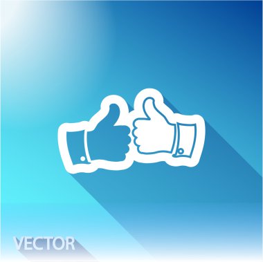 Simge gibi. Düz tasarım stili