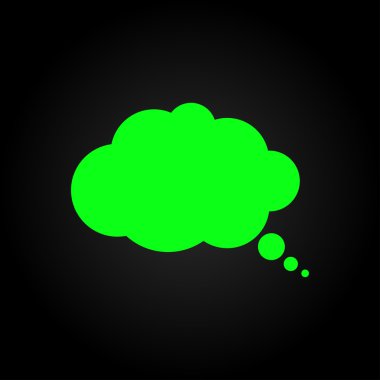 komik konuşma balonu simgesinin