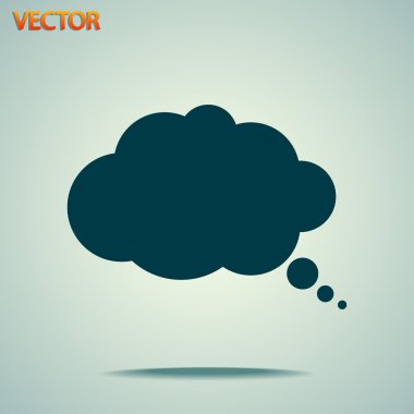 komik konuşma balonu simgesinin