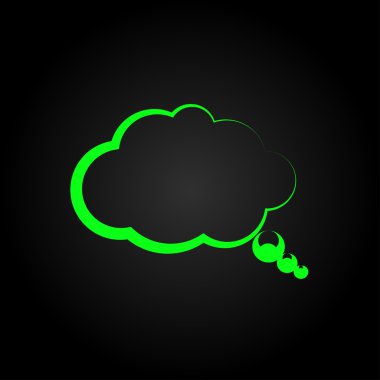 komik konuşma balonu simgesinin