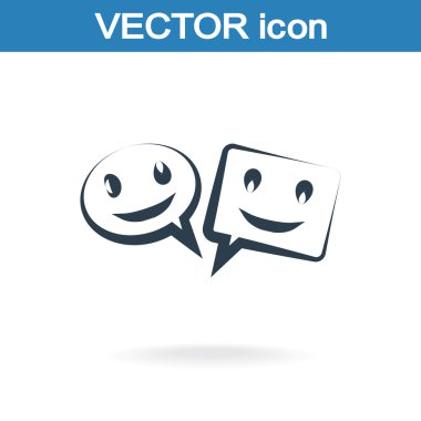 Gülümseyen baloncuk simgesi